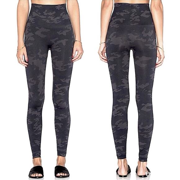 SPANX High Waisted Camo Leggings Women’s Large Shapewear New - Picture 1 of 7